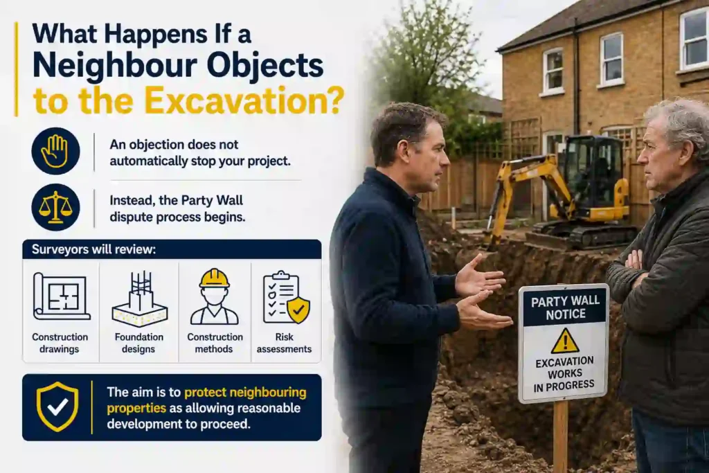 The Complete Guide to Section 6 Excavation Notices 3 What Happens If a Neighbour Objects to the Excavation Milton-Keynes